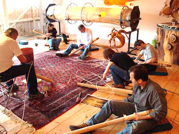 Treetalks Workshop Didgeridoo: Braiding with pedigree tube 