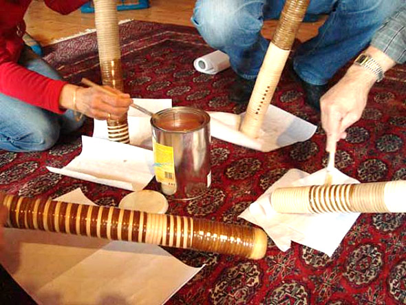 Treetalks Workshop Didgeridoo: Imprägnieröl für den Finish